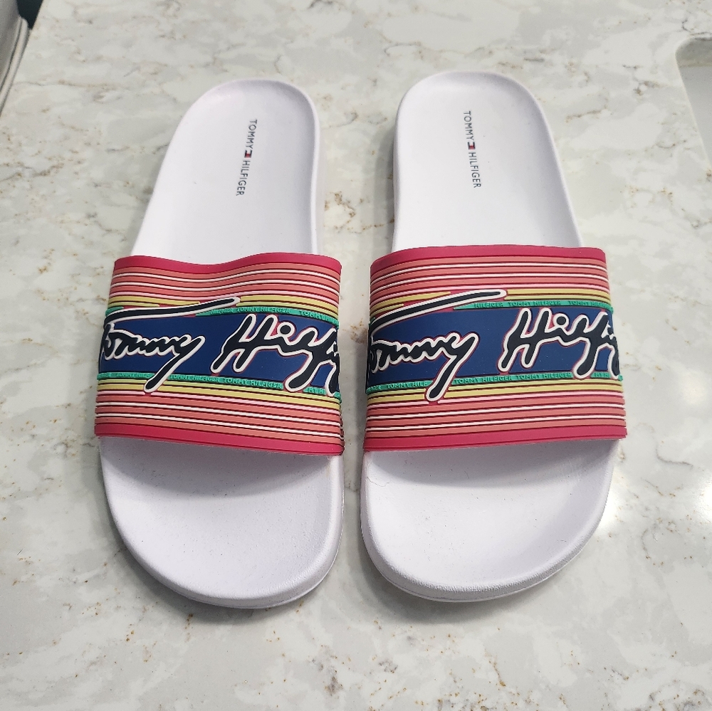 Tommy Hilfiger Multicolor Logo Slides